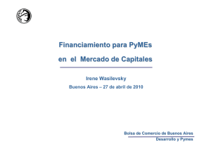 Financiamiento para PyMEs en el Mercado de Capitales
