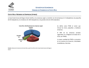 Estadísticas de Empresas - Camara de Comercio Costa Rica