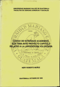 guatemala, octubre de 1999 - Universidad Mariano Gálvez de