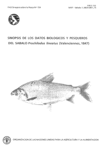 Sinopsis de los datos biologicos y pesqueros del sabalo