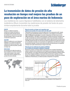 La transmisión de datos de presión de alta