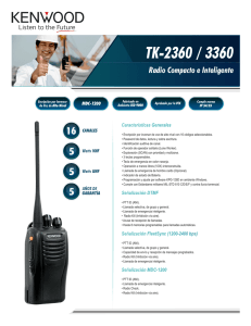 TK-2360 / 3360 Radio Compacto e Inteligente