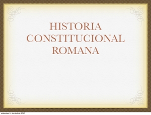 Historia Constitucional Romana