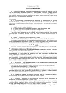 Ordenanza fiscal n.º 3.5 TASAS DE ALCANTARILLADO Art. 1.º