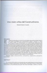 Una visión crítica del constructivismo