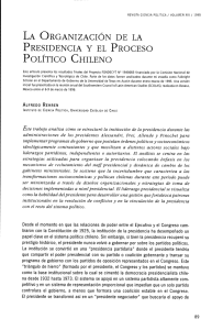 "La organización de la presidencia y el proceso