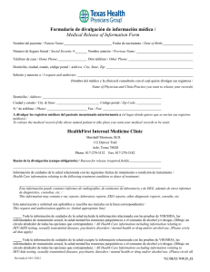 Medical Release of Information Form