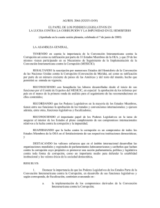 AG/RES. 2064 (XXXV-O/05) EL PAPEL DE LOS PODERES