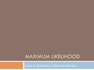 MAXIMUM LIKELIHOOD