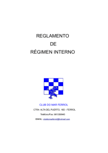 reglamento de régimen interno