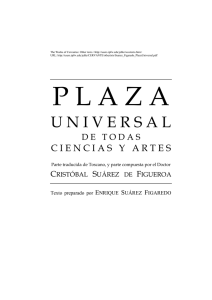 Plaza Universal de todas ciencias y artes