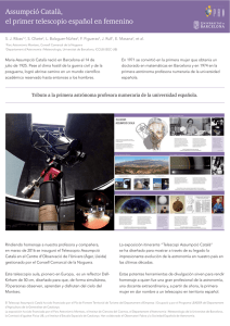 Assumpció Català, el primer telescopio español en