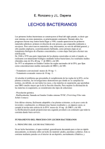 lechos bacterianos - Centro de Investigación y Desarrollo