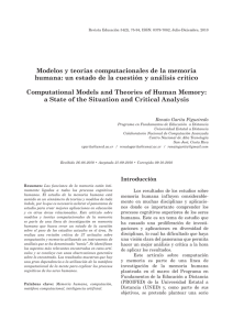 Modelos y teorías computacionales de la memoria humana: un