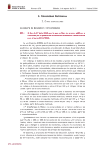 Orden de 27 julio 2015 - Boletín Oficial de la Región de Murcia