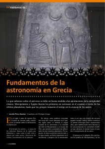 Fundamentos de la astronomía en Grecia