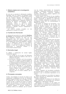 Notas Metodológicas - Ministerio de Educación, Cultura y Deporte