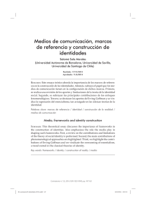 Medios de comunicación, marcos de referencia y construcción de