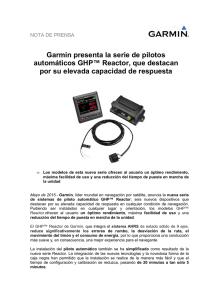 Garmin presenta la serie de pilotos automáticos GHP Reactor, que