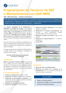 Programación de Técnicos de SAT o Mantenimiento con SAP MRS