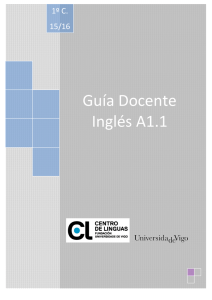 Guía Docente Inglés A1.1 - Centro de Linguas