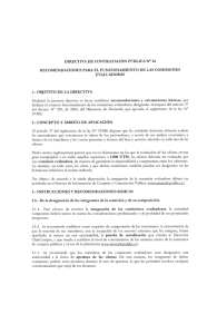 Directiva N°14 Comisiones evaluadoras