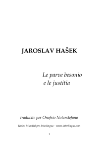 Hasek - Le parve besonio e le justitia