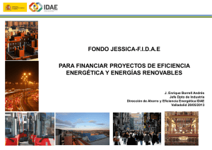 FONDO JESSICA-F.I.D.A.E PARA FINANCIAR PROYECTOS DE