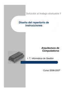 Diseño del repertorio de instrucciones