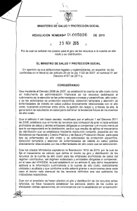 Resolución 5036 de 2015 - Ministerio de Salud y Protección Social