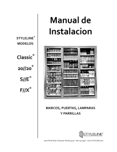 Installation manual - Spanish