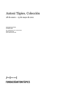 Antoni Tàpies. Colección