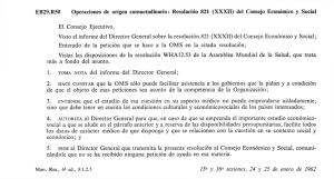 EB29.R50 Operaciones de origen consuetudinario: Resolución 821