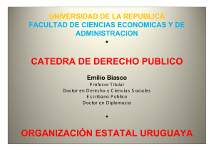 catedra de derecho publico organización estatal uruguaya