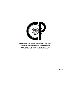 manual de procedimientos del departamento de tesorería