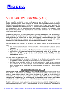 SOCIEDAD CIVIL PRIVADA (S.C.P)