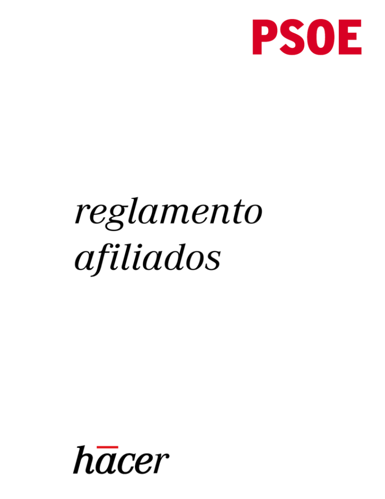 Reglamento Afiliados