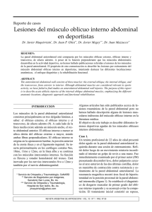Lesiones del m&uacute;sculo oblicuo interno abdominal en deportistas