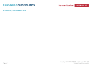 Calendario Faroe Islands | HumanitarianResponse
