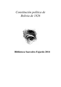 constitución política de 1826 - Biblioteca SAAVEDRA FAJARDO de