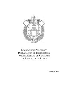 ley de juicio político y declaración de