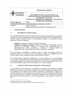 ¿ REPRESENTANTES ESTAMENTARIOS DOCENTE Y