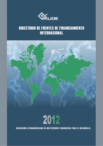 directorio de fuentes de financiamiento internacional