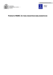 Formato MARC21 para registros bibliográficos