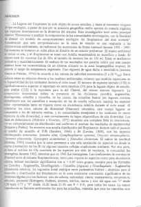 RESUMEN La Laguna del Carpintero ha sido objeto de pocos