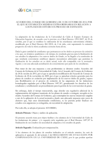 Acuerdo de Consejo de Gobierno, de 31 de octubre de 2013, por el