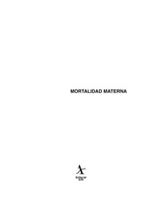 mortalidad materna - cvoed