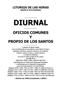 OFICIOS COMUNES Y PROPIO DE LOS SANTOS