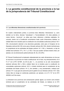 3. La garantía constitucional de la provincia a la luz de la