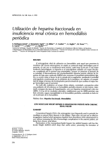 Utilización de heparina fraccionada en